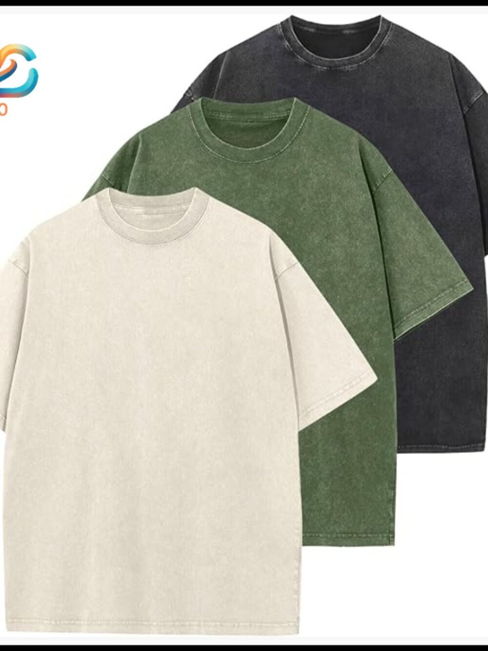 Oversized Cotton T-Shirt Unisex Loose Fit Casual Basic Tee Short Sleeve